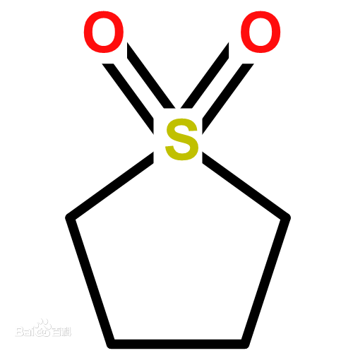 环丁砜分子结构式(图1) 环丁砜分子结构式