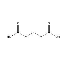 戊二酸结构式(图1) 戊二酸结构式